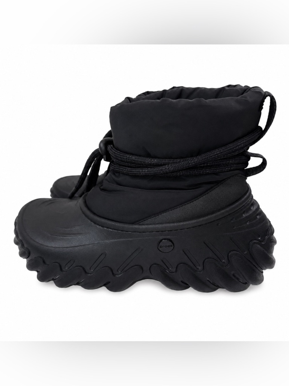 Crocs Echo Insulated Winter Boots Black Chunky Platform US Size: M7/W9 #208716
